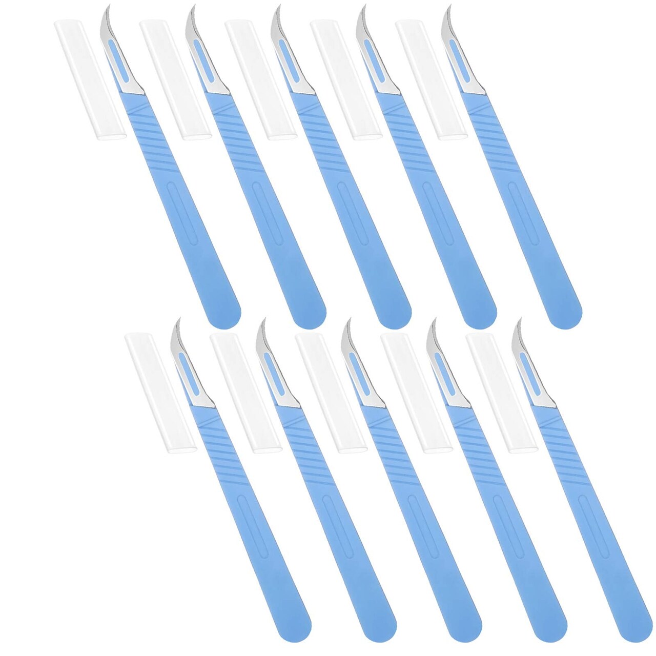 10 Pcs Seam Rippers for Sewing Razor Stitch Thread Cutter with Protective Case Bulk Blue Stitch Remover Tool for Sewing Crafting Embroidery Picking Threads Opening Buttonholes Replacing Buttons